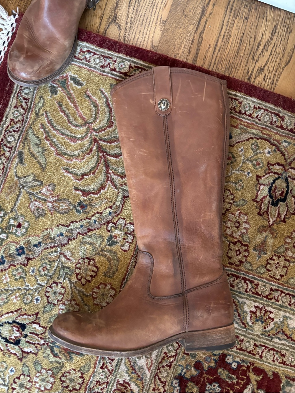 Frye Women's Over-the-Knee Leather Boots in Brown